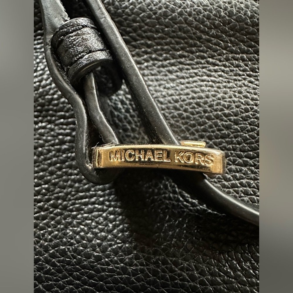Michael Kors Black Pebbled Leather Shoulder Bag - Picture 15 of 15